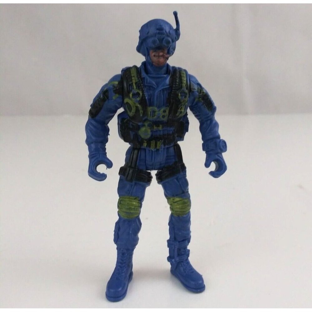 Vintage Chap Mei Black Ops Soldier  4" Action Figure